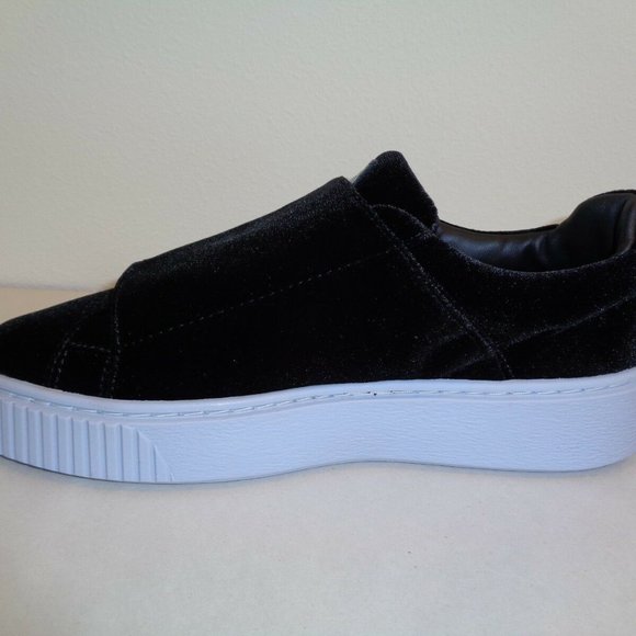 Puma BASKET PLATFORM Black Velvet New Sneakers - Picture 6 of 8